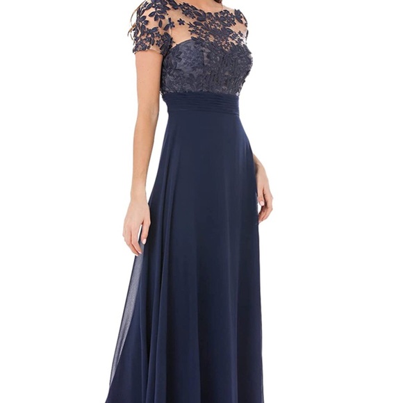 R.M. Richards Navy Dress Mother of the Bride - Picture 2 of 7